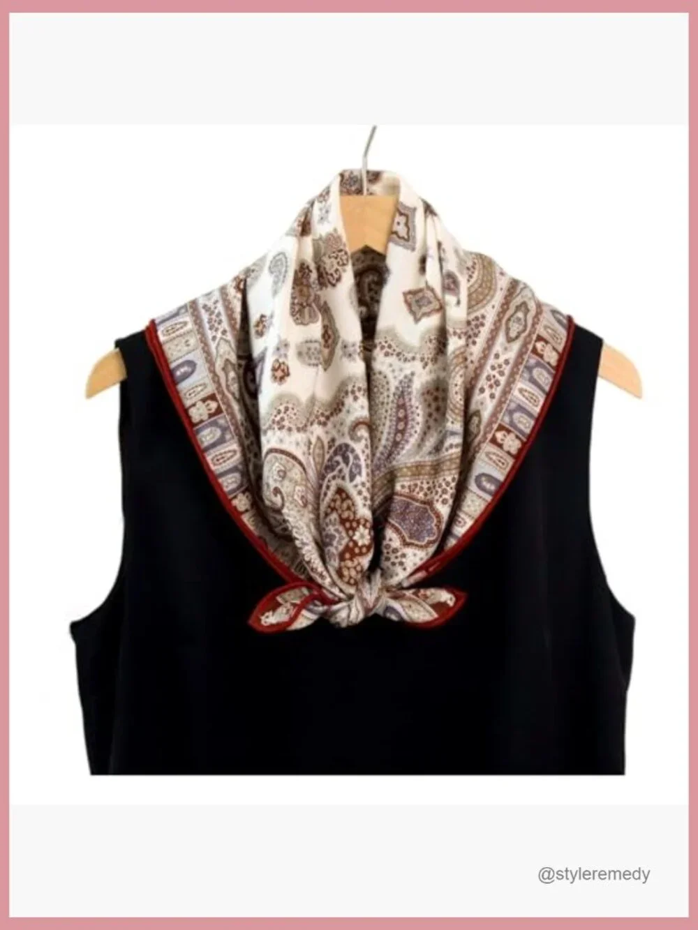 Silk Wool Blend Scarf 26x26 Lightweight Printed Square Scarf